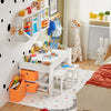 SoBuy Tavolo con 2 sgabelli per bambini 87x50x50cm KMB75-W