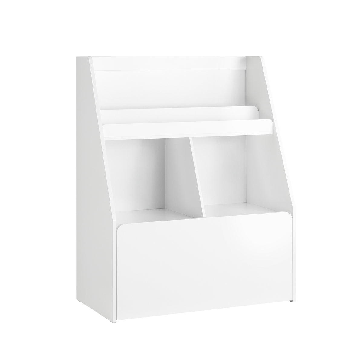 Comodino Per Bambini Scaffale Per Cameretta Per Bambini Mobili Per Cameretta  Bianco 60x35x87cm KMB84-W SoBuy