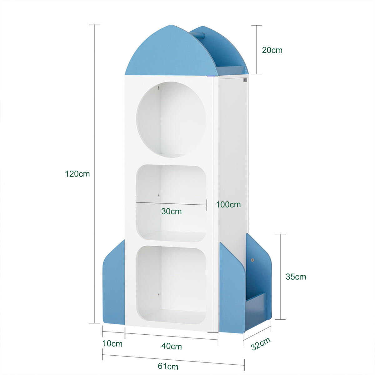 SoBuy, Libreria montessoriana per Bambini, Scaffale portagiochi, Portariviste