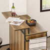 SoBuy Credenza in legno con ruote 113x69x106cm KNL02-PF