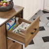 SoBuy Credenza in legno con ruote 113x69x106cm KNL02-PF