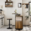 SoBuy Credenza in legno con ruote 113x69x106cm KNL02-PF