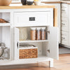 SoBuy Credenza con piano pieghevole in pino 145x60x95cm KNL06-WN