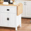 SoBuy Credenza con piano pieghevole in pino 145x60x95cm KNL06-WN