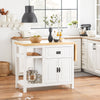 SoBuy Credenza con piano pieghevole in pino 145x60x95cm KNL06-WN