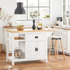 SoBuy Credenza con piano pieghevole in pino 145x60x95cm KNL06-WN