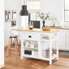 SoBuy Credenza con piano pieghevole in pino 145x60x95cm KNL06-WN
