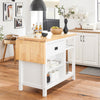 SoBuy Credenza con piano pieghevole in pino 145x60x95cm KNL06-WN