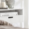 SoBuy Comodino tavolino a muro 45x25x22cm NKD03-W