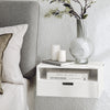 SoBuy Comodino tavolino a muro 45x25x22cm NKD03-W