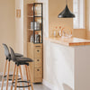 SoBuy NSR13-N Carrello Salvaspazio con Cassetti e Ruote, Mobiletto Multiuso per Cucina, Bagno e Lavanderia Naturale 20x40x170 cm