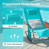 SoBuy Sdraio a dondolo con poggiatesta 63x150x87cm OGS28-HB