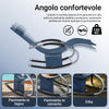 SoBuy Lettino Sdraio da Giardino a Dondolo - Sedia a Dondolo da Esterno in Textilene Blu Navy con Telaio in Metallo, 150x63x87cm, Lettino Prendisole per Terrazza, Piscina, Patio, OGS28-NB