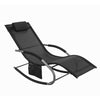SoBuy Sdraio a dondolo con poggiatesta 63x150x87cm OGS28-SCH