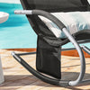 SoBuy 2 x Sdraio a dondolo con poggiatesta 63x150x87cm OGS28-SCHX2