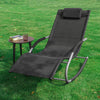 SoBuy 2 x Sdraio a dondolo con poggiatesta 63x150x87cm OGS28-SCHX2