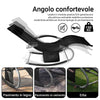 SoBuy Sdraio a dondolo con poggiatesta 63x150x87cm OGS28-SCH