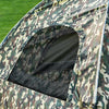 SoBuy OGS61-L-TN Brandina pieghevole campeggio Tenda da Campeggio con materasso e 2 sacchi a pelo Max Portata 180kg Verde Astratto Camuffare 193x145x175cm