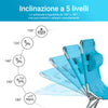 SoBuy OGS35-BX2 Set di 2 Sdrai da Giardino Lettino Prendisole con Cuscino e Tasca Laterale Sedia Sdraio da Esterno per Patio, Campeggio Spiaggia, Sdraio Pieghevole da Giardino Blu 155x56x81cm