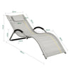 SoBuy Sedia sdraio con cuscino 56x165x67cm OGS38-HG