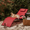 SoBuy Sedia sdraio con cuscino 55x165x67cm OGS38-R