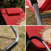 SoBuy Sedia sdraio con cuscino 55x165x67cm OGS38-R