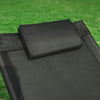 SoBuy Sedia sdraio con cuscino 63x172x66cm OGS38-SCH