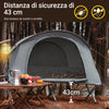 SoBuy Tenda pieghevole 194x87x147cm OGS60-HG