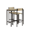 SoBuy Tavolo con 2 sedie 89x45x87cm OGT03-N