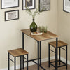 SoBuy Tavolo con 2 sgabelli 80x50x87cm OGT10-PF