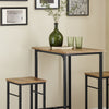 SoBuy Tavolo con 2 sgabelli 80x50x87cm OGT10-PF