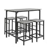 SoBuy Tavolo con 4 sgabelli 100x60x87cm OGT11-HG