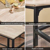 SoBuy OGT11-N Set Tavolo da Bar Alto con 4 Sgabelli Tavolo Salvaspazio per Cucina Piccola e Balcone, Stile Industriale Moderno Tavolino Alto da Esterno per Giardino o Terrazzo