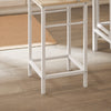 SoBuy OGT11-WN Set Tavolo da Bar Alto con 4 Sgabelli Tavolo Salvaspazio per Cucina Piccola e Balcone, Stile Industriale Moderno Tavolino Alto da Esterno per Giardino o Terrazzo