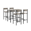 SoBuy Tavolo con 4 sedie 100x45x87cm OGT14-N