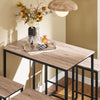 SoBuy Tavolo con 4 sgabelli 100x60x93cm OGT15-N