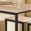 SoBuy Tavolo con 4 sgabelli 100x60x93cm OGT15-N
