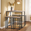 SoBuy Tavolo con 4 sgabelli 100x60x93cm OGT15-N