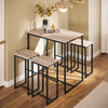 SoBuy Tavolo con 4 sgabelli 100x60x93cm OGT15-N