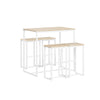 SoBuy Tavolo con 4 sgabelli 100x60x93cm OGT15-WN