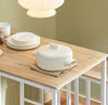 SoBuy Tavolo con 4 sgabelli 100x60x93cm OGT15-WN