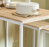 SoBuy Tavolo con 4 sgabelli 100x60x93cm OGT15-WN