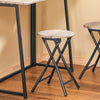 SoBuy Tavolo con 2 sgabelli 90x45x74cm OGT18-N