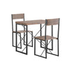 SoBuy Tavolo con 2 sedie 80x50x75cm OGT19-N
