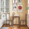 SoBuy Tavolo con 2 sedie 80x50x75cm OGT19-N