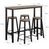 SoBuy Tavolo con 4 sgabelli 120x40x100cm OGT22-SCH