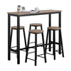 SoBuy Tavolo con 4 sgabelli 120x40x100cm OGT22-SCH