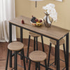 SoBuy Tavolo con 4 sgabelli 120x40x100cm OGT22-SCH