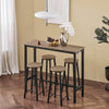 SoBuy Tavolo con 4 sgabelli 120x40x100cm OGT22-SCH