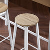 SoBuy OGT22-WN Set Tavolo da Bar Alto con 4 Sgabelli - Tavolo Salvaspazio per Cucina Piccola e Balcone, Stile Industriale Moderno - Tavolino Alto da Esterno per Giardino o Terrazzo